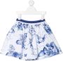 Monnalisa Rok met print Wit - Thumbnail 1