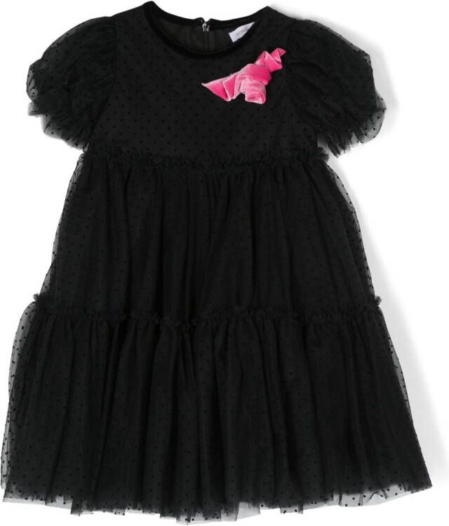 Monnalisa Tulen jurk Zwart
