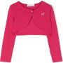 Monnalisa Vest met ronde kraag Roze - Thumbnail 1