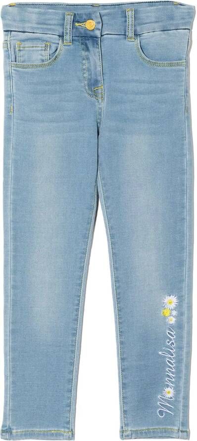 Monnalisa Slim-fit jeans Blauw