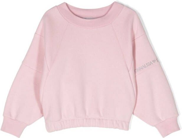 Monnalisa Sweater met logoprint Roze