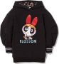 Monnalisa Sweaterjurk met strik print Zwart - Thumbnail 1