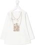 Monnalisa T-shirt met grafische print Wit - Thumbnail 1