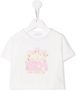 Monnalisa T-shirt met logoprint Wit - Thumbnail 1
