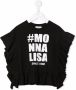 Monnalisa T-shirt met logoprint Zwart - Thumbnail 1