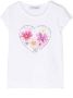 Monnalisa T-shirt met pailletten Wit - Thumbnail 1