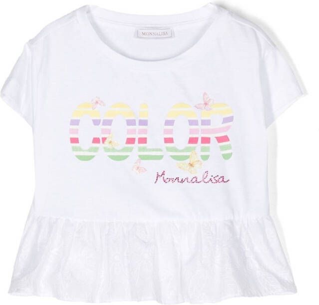 Monnalisa T-shirt met print Wit