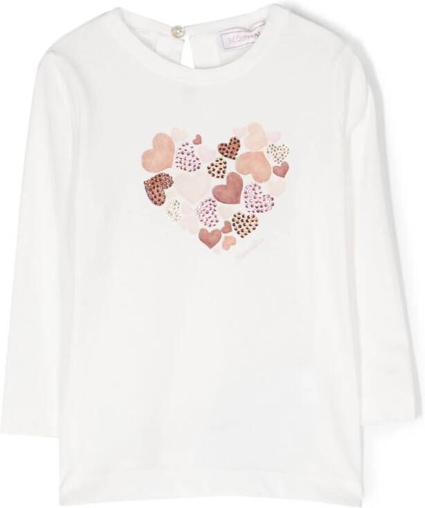 Monnalisa T-shirt met print Wit