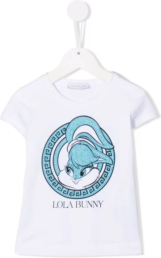 Monnalisa T-shirt met print Wit