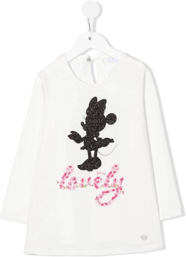 Monnalisa T-shirt met print Wit