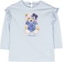 Monnalisa T-shirt met teddybeerprint Blauw - Thumbnail 1