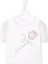 Monnalisa Verfraaid T-shirt Wit - Thumbnail 1