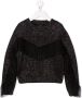 Monnalisa Vest met metallic logo Zwart - Thumbnail 1