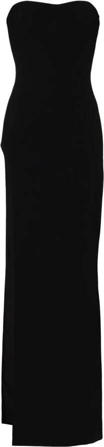 Mônot Strapless avondjurk Zwart