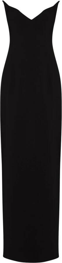 Mônot Strapless avondjurk Zwart