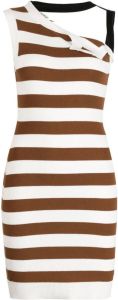 Monse Asymmetrische mini-jurk Bruin