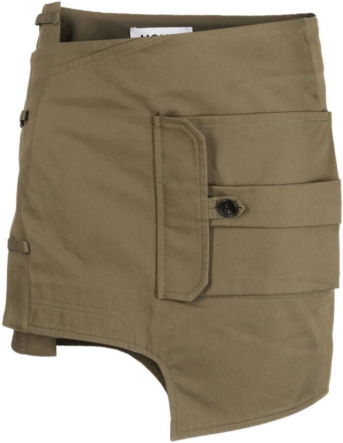 Monse Asymmetrische mini-rok Groen