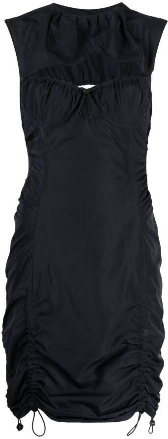 Monse Mini-jurk met trekkoord Zwart