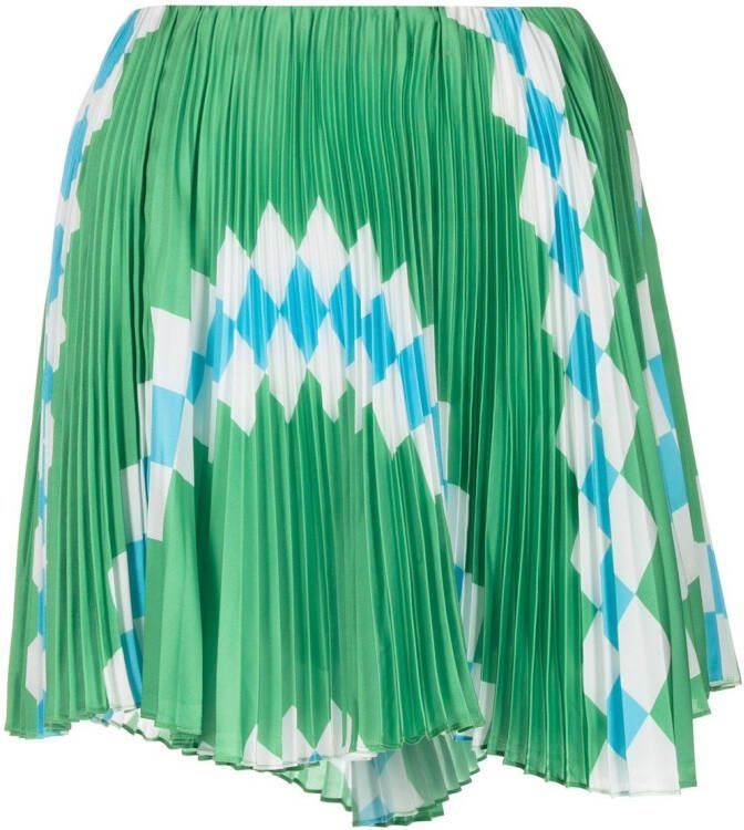 Monse Midi-rok met print Groen