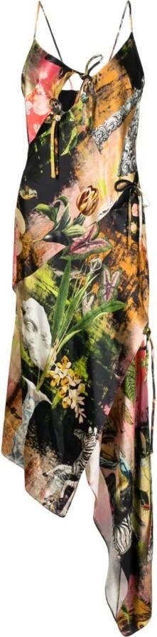 Monse Maxi-jurk met print Groen