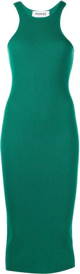 Monse Midi-jurk met halternek Groen
