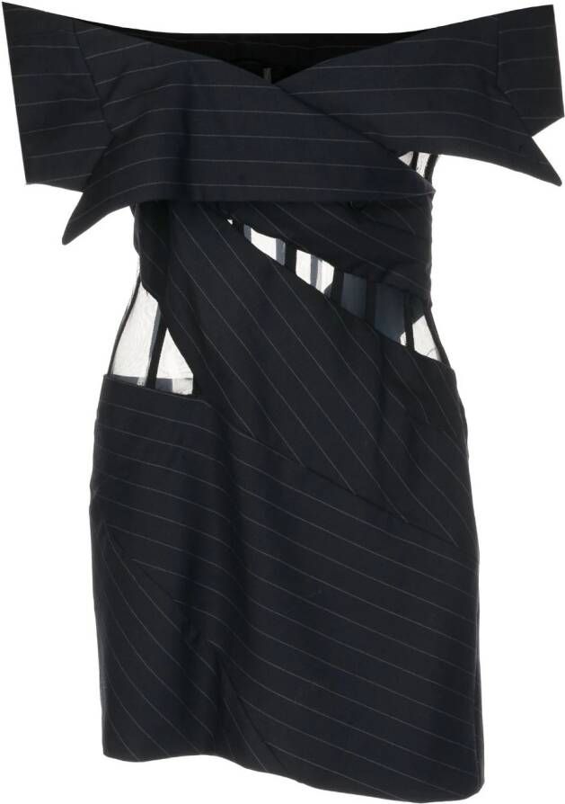 Monse Off-shoulder jurk Zwart