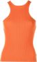 Monse Ribgebreide top Oranje - Thumbnail 1