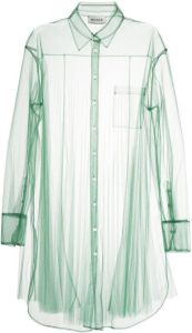 Monse Semi-doorzichtige blouse Groen