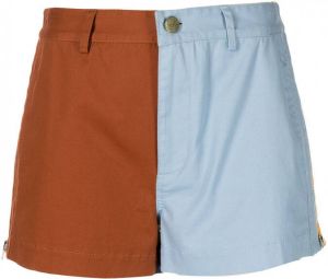 Monse Shorts met colourblocking Blauw