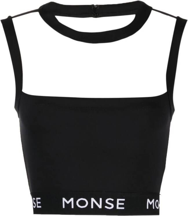 Monse Top met logoprint Zwart