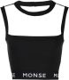 Monse Top met logoprint Zwart - Thumbnail 1