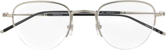 Montblanc Bril met rond montuur Zilver