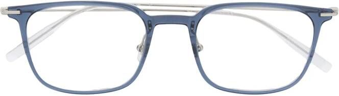 Montblanc Bril met vierkant montuur Blauw