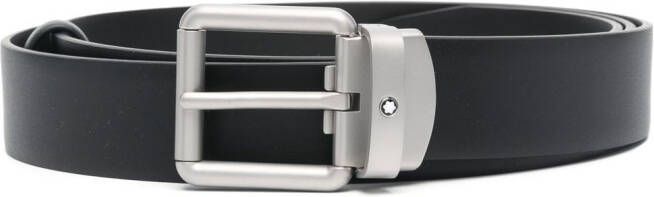 Montblanc Leren gespriem Zwart