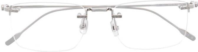 Montblanc Bril met vierkant montuur Zilver