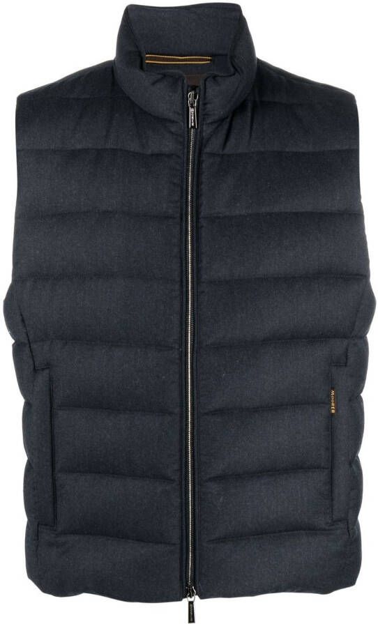 Moorer Bodywarmer met rits Blauw