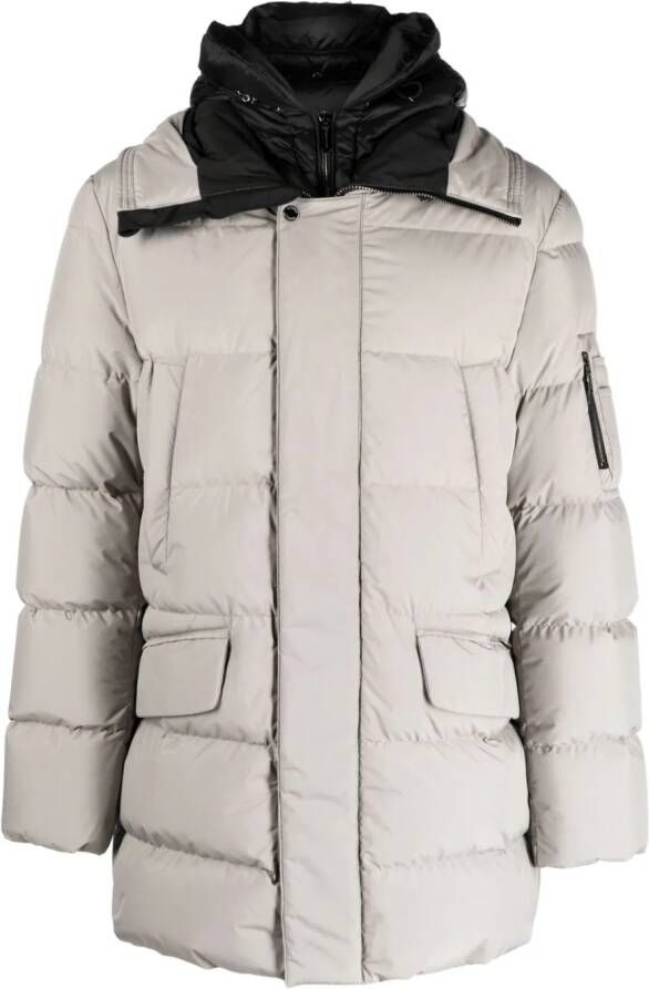 Moorer Davide gewatteerde jas Beige
