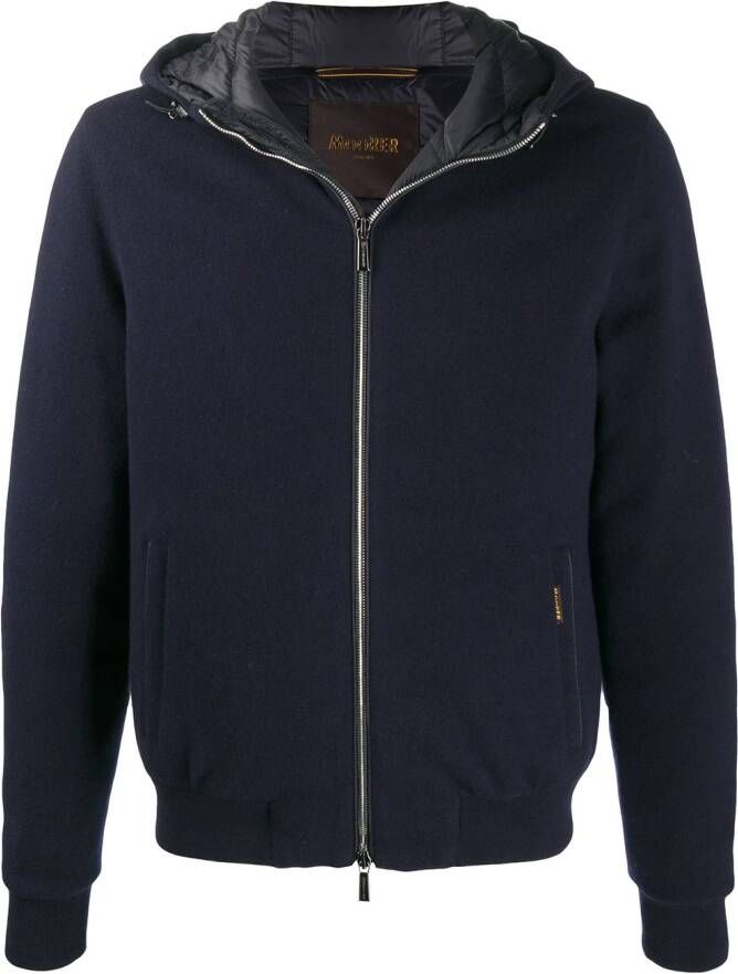 Moorer Fijngebreid vest Blauw