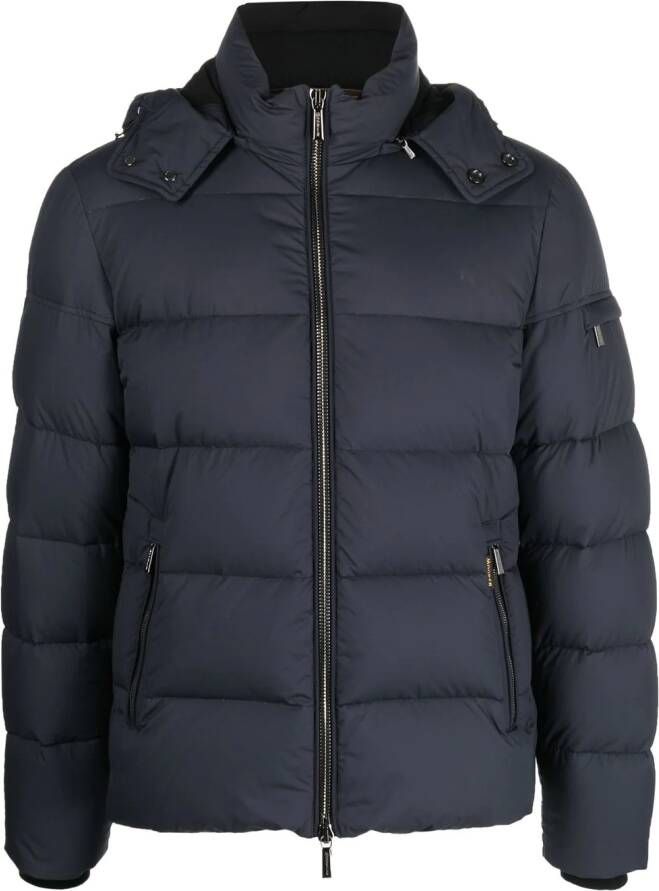 Moorer Gewatteerd donsjack Blauw