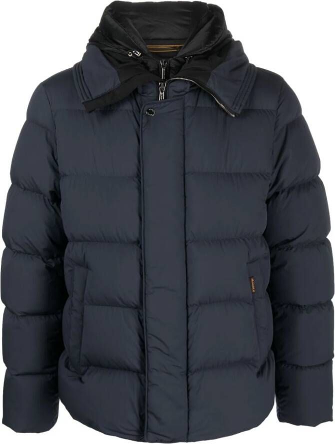 Moorer Gewatteerd jack Blauw