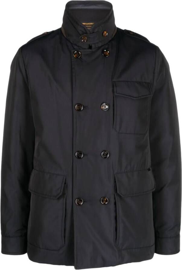 Moorer Gewatteerd jack Blauw