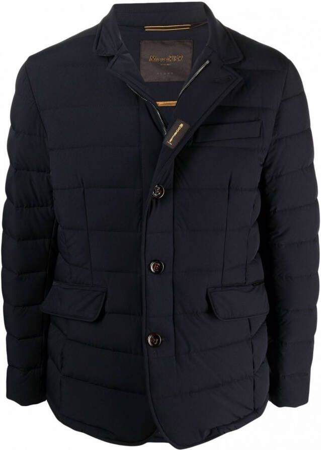 Moorer Gewatteerd jack Blauw