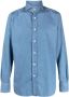 Moorer Katoenen overhemd Blauw - Thumbnail 1
