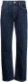 Moorer Jeans met logopatch Blauw - Thumbnail 1