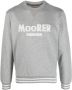 Moorer Sweater met logoprint Grijs - Thumbnail 1