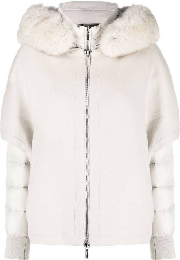 Moorer Gelaagde jas Beige