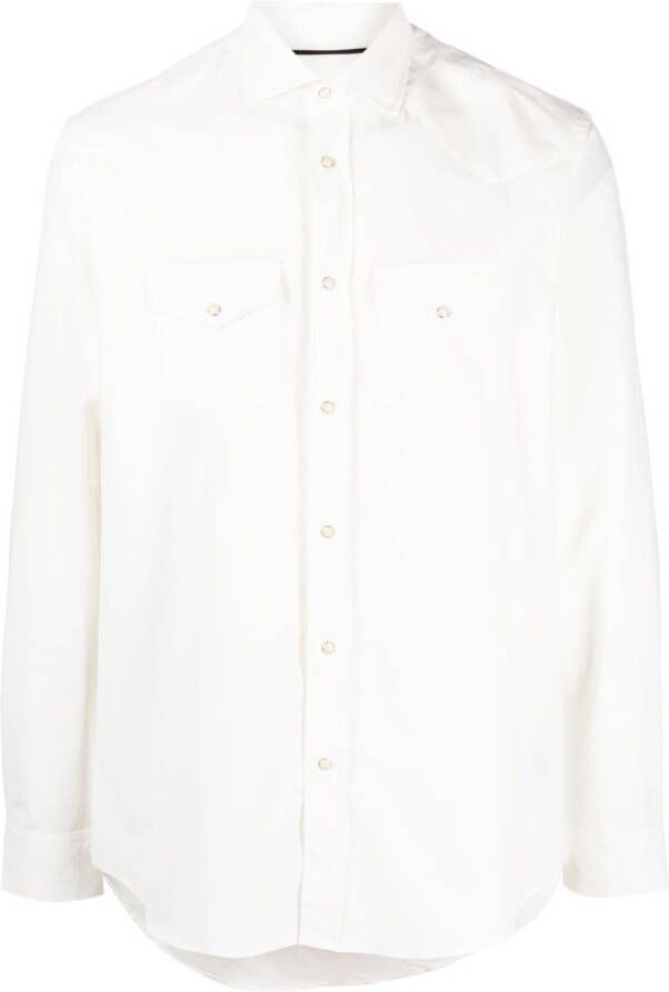 Moorer Overhemd met lange mouwen Wit