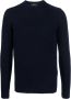 Moorer Sweater met ronde hals Blauw - Thumbnail 1