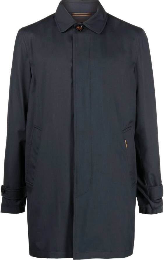 Moorer Zijden jas Blauw