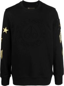 Moose Knuckles Sweater met logo-reliëf Zwart